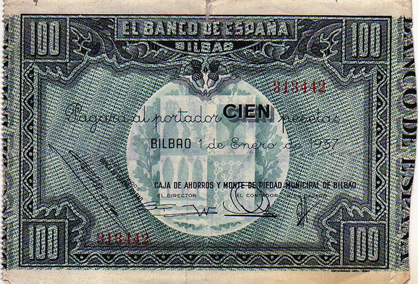 100 Pesetas basque (1937)