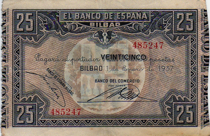 25 Pesetas basque (1937)